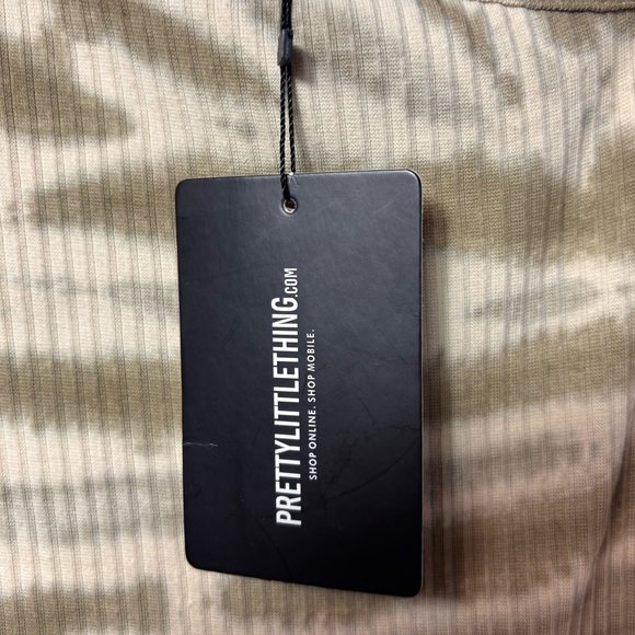 PRETTY LITTLE THING TIE DYE LONG SLEEVE MINI STONE DRESS SIZE US 6 BRAND NEW - Picture 8 of 8